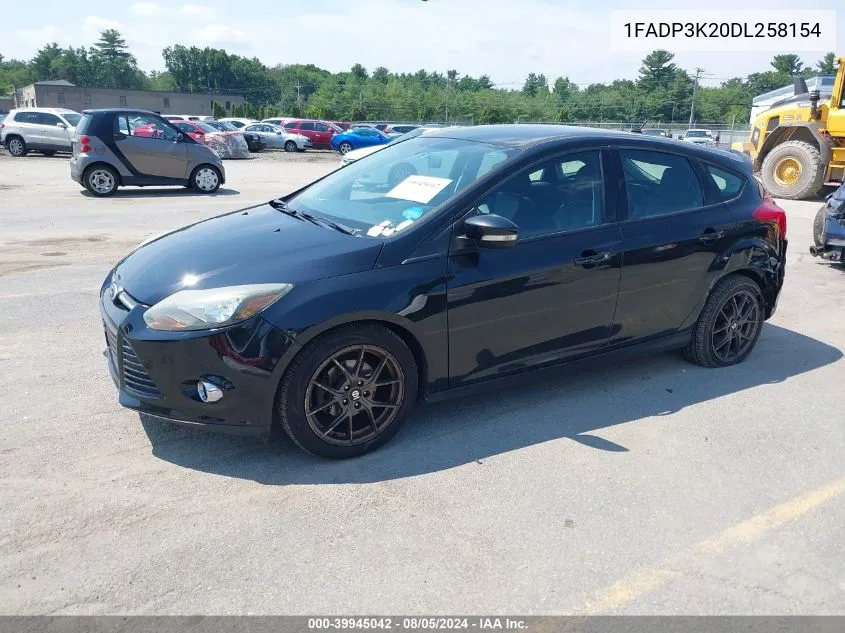 2013 Ford Focus Se VIN: 1FADP3K20DL258154 Lot: 39945042