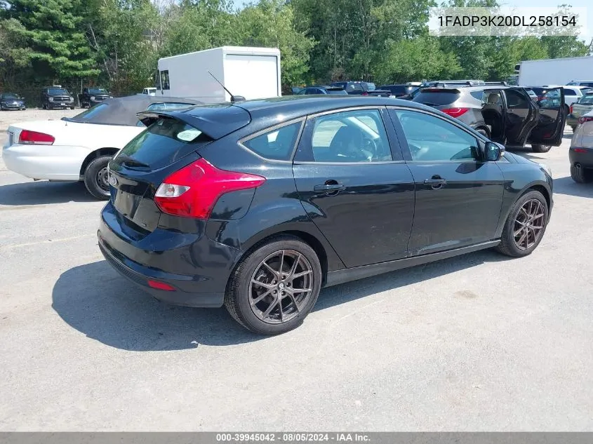 2013 Ford Focus Se VIN: 1FADP3K20DL258154 Lot: 39945042