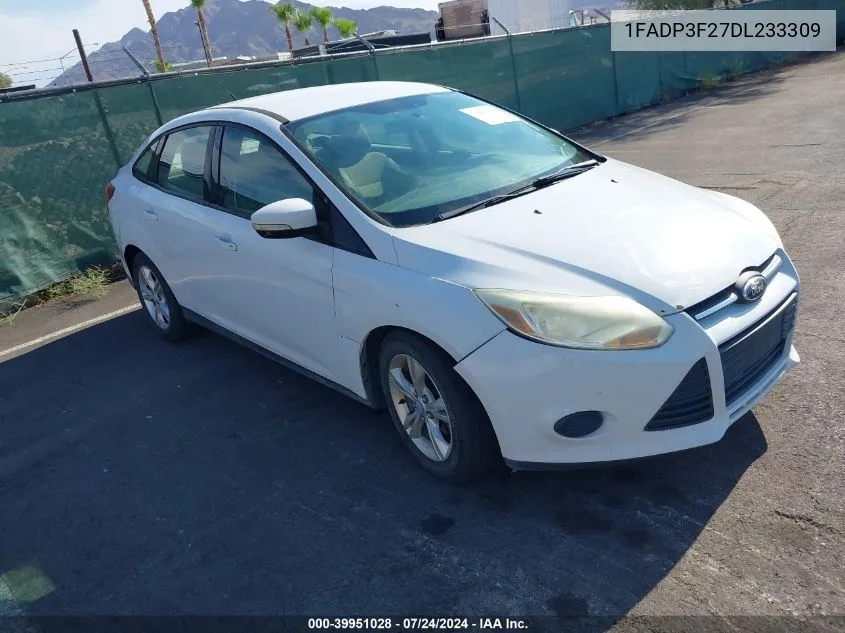 2013 Ford Focus Se VIN: 1FADP3F27DL233309 Lot: 39951028