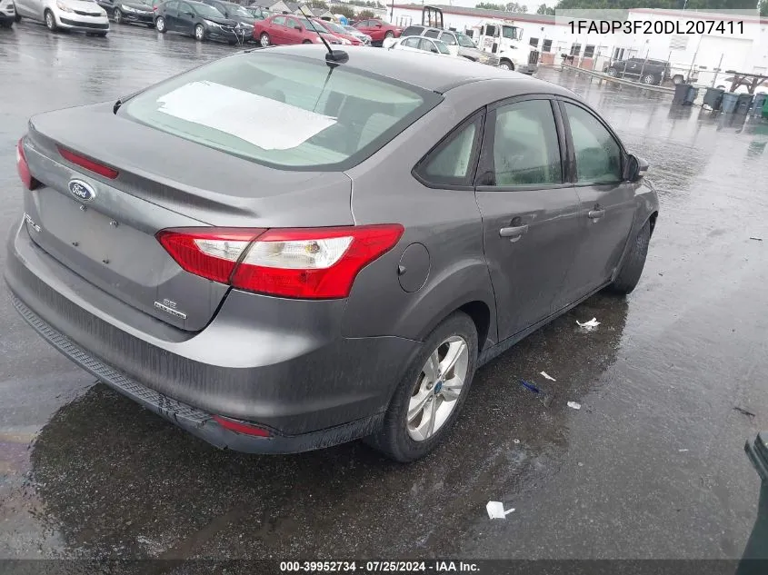 2013 Ford Focus Se VIN: 1FADP3F20DL207411 Lot: 39952734