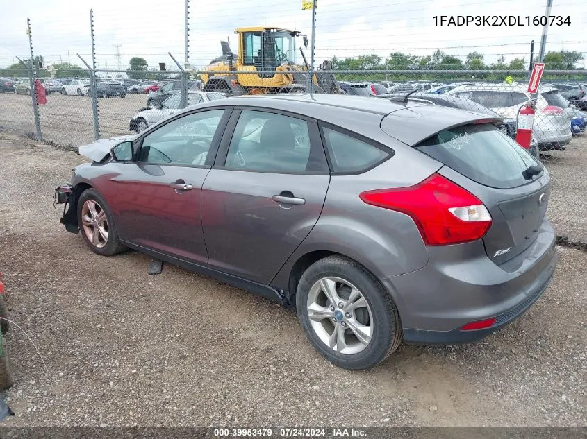 2013 Ford Focus Se VIN: 1FADP3K2XDL160734 Lot: 39953479