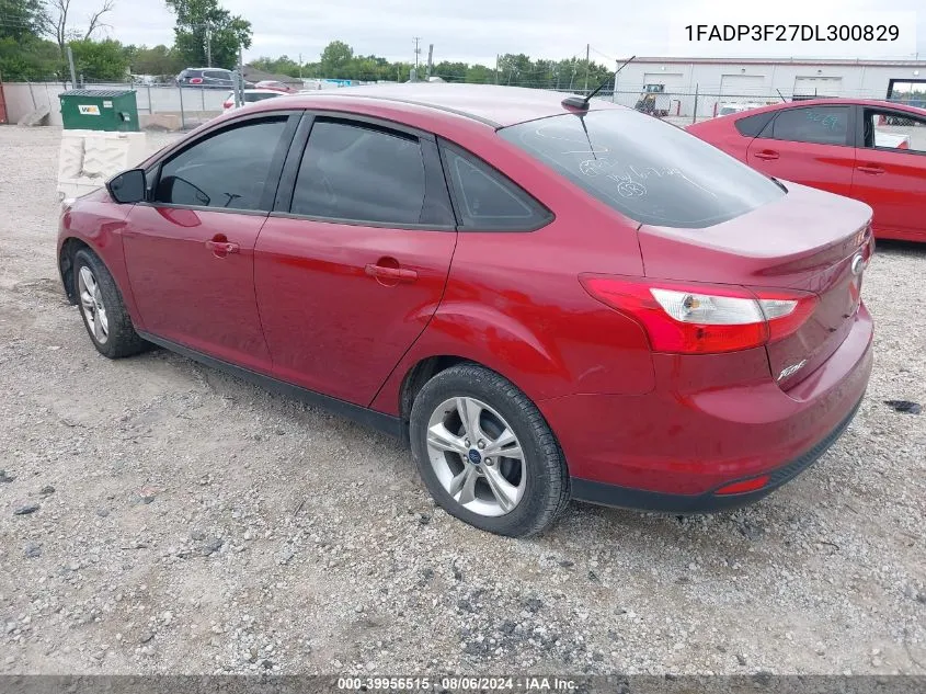 2013 Ford Focus Se VIN: 1FADP3F27DL300829 Lot: 39956515