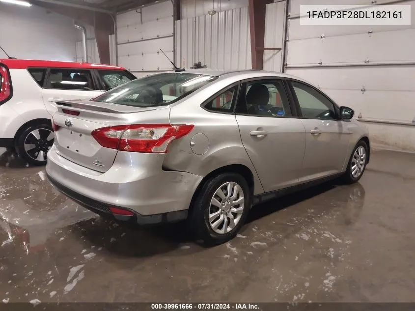 2013 Ford Focus Se VIN: 1FADP3F28DL182161 Lot: 39961666