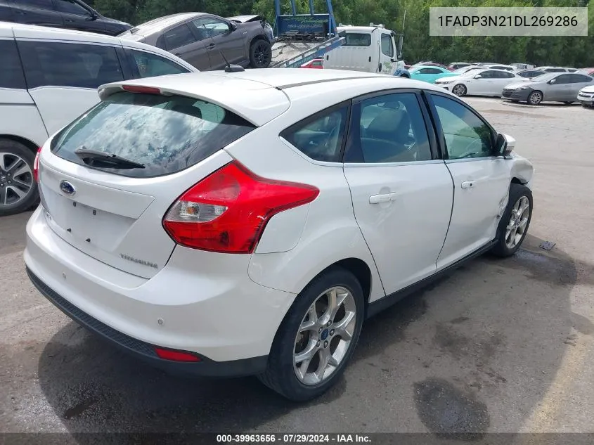 2013 Ford Focus Titanium VIN: 1FADP3N21DL269286 Lot: 39963656