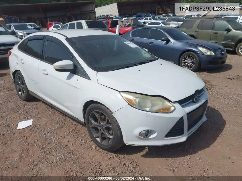 2013 Ford Focus Se VIN: 1FADP3F29DL236843 Lot: 40003286