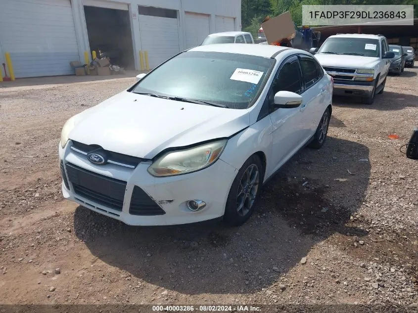 2013 Ford Focus Se VIN: 1FADP3F29DL236843 Lot: 40003286