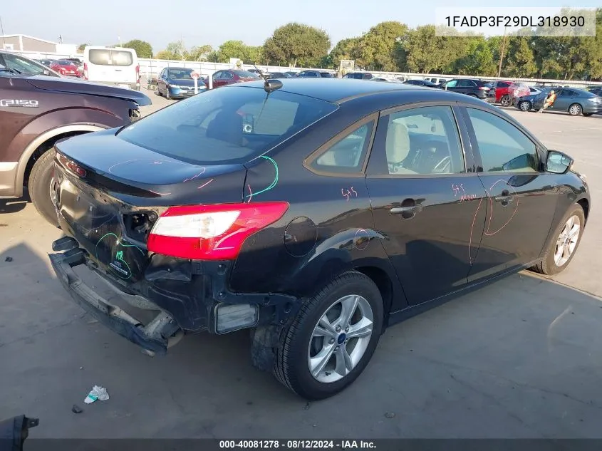 1FADP3F29DL318930 2013 Ford Focus Se