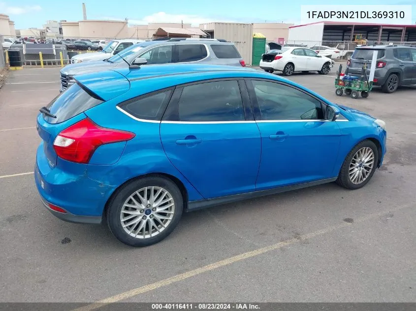 2013 Ford Focus Titanium VIN: 1FADP3N21DL369310 Lot: 40116411