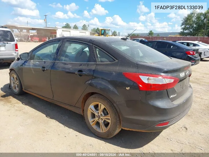 2013 Ford Focus Se VIN: 1FADP3F28DL133039 Lot: 40124551