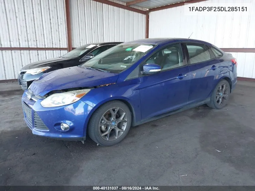 2013 Ford Focus Se VIN: 1FADP3F25DL285151 Lot: 40131037