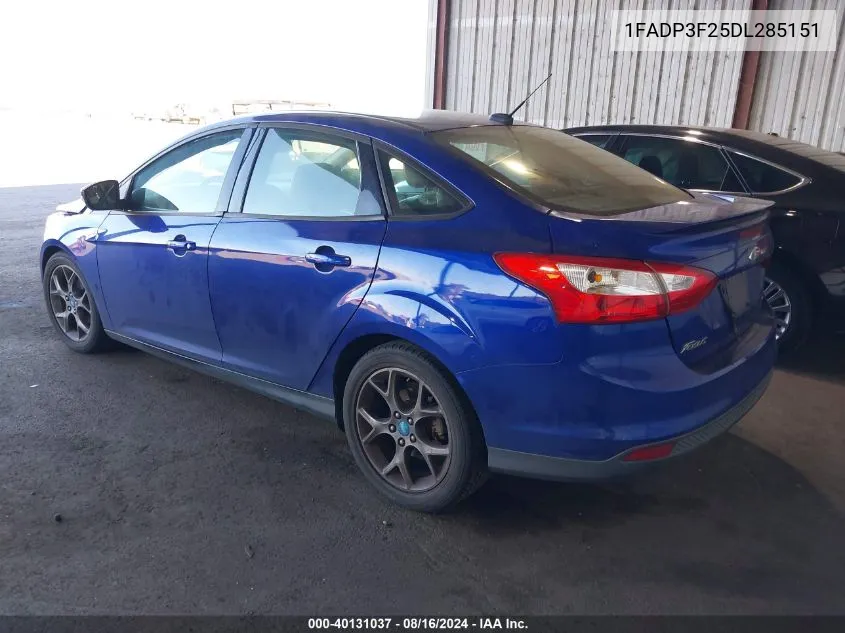 2013 Ford Focus Se VIN: 1FADP3F25DL285151 Lot: 40131037