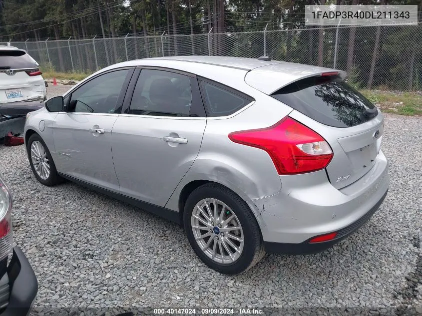 2013 Ford Focus Electric VIN: 1FADP3R40DL211343 Lot: 40147024