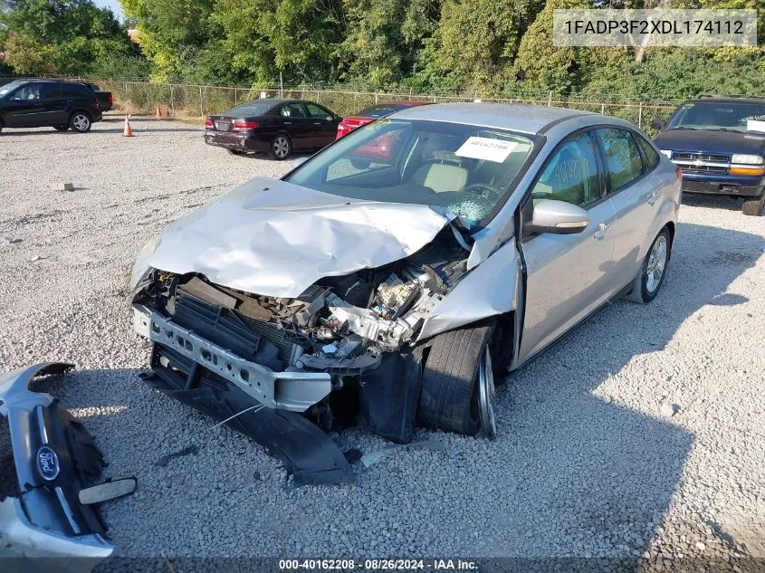 2013 Ford Focus Se VIN: 1FADP3F2XDL174112 Lot: 40162208