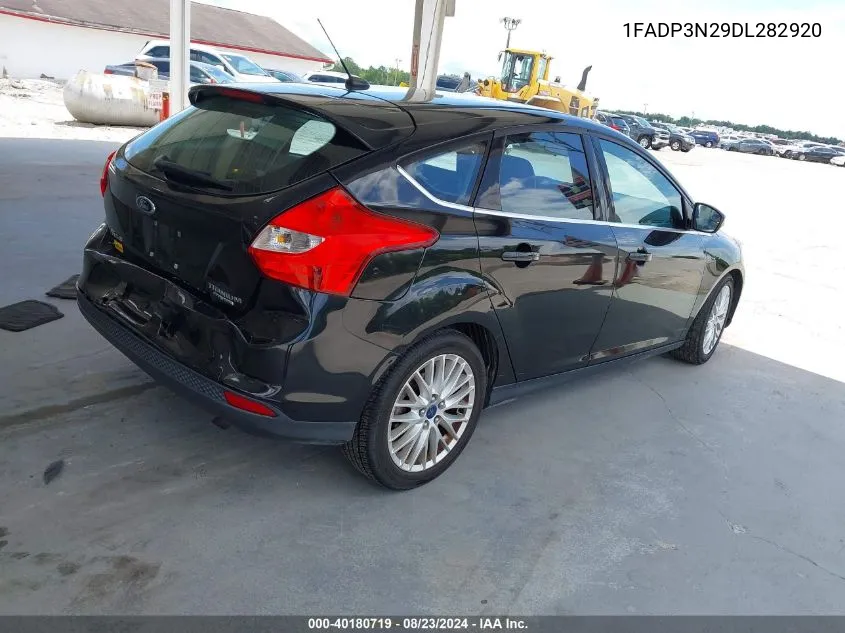 2013 Ford Focus Titanium VIN: 1FADP3N29DL282920 Lot: 40180719