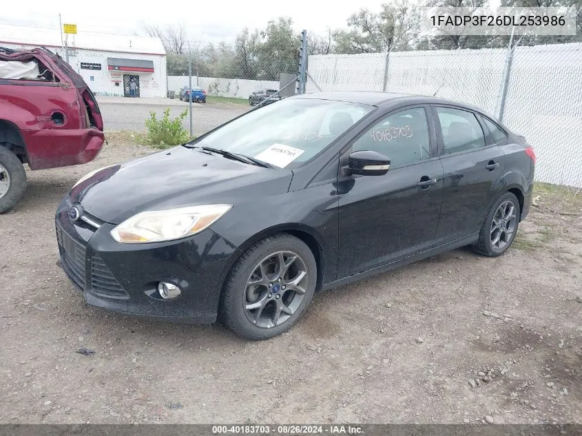 2013 Ford Focus Se VIN: 1FADP3F26DL253986 Lot: 40183703