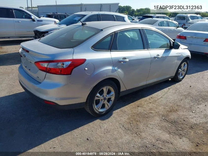 2013 Ford Focus Se VIN: 1FADP3F23DL312363 Lot: 40184978