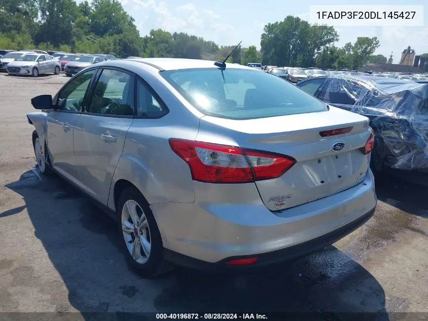 2013 Ford Focus Se VIN: 1FADP3F20DL145427 Lot: 40196872