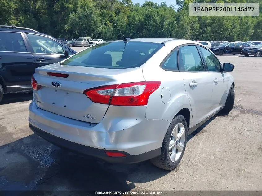 2013 Ford Focus Se VIN: 1FADP3F20DL145427 Lot: 40196872