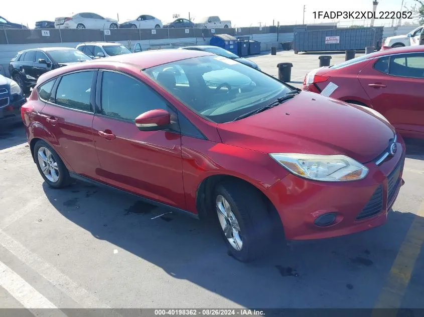 2013 Ford Focus Se VIN: 1FADP3K2XDL222052 Lot: 40198362