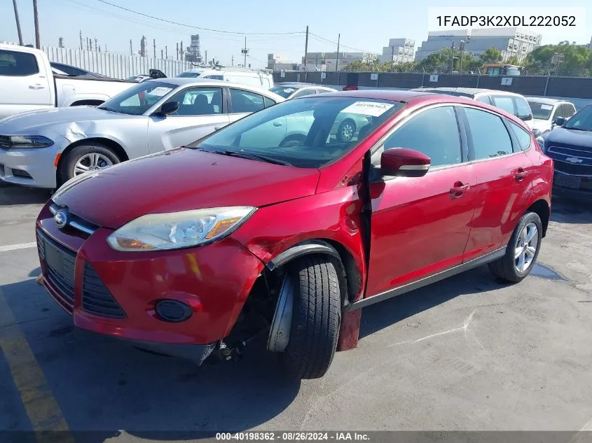 2013 Ford Focus Se VIN: 1FADP3K2XDL222052 Lot: 40198362