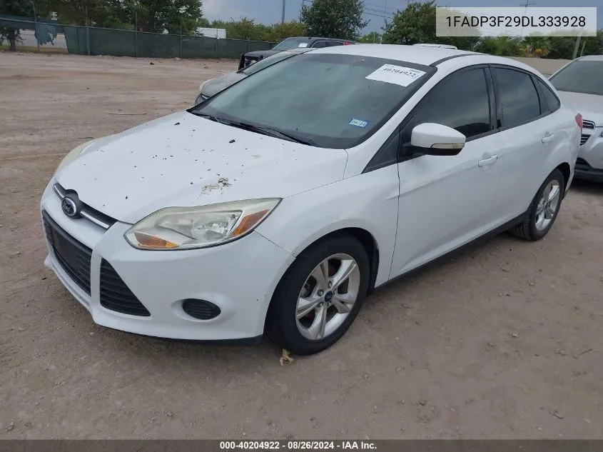 2013 Ford Focus Se VIN: 1FADP3F29DL333928 Lot: 40204922