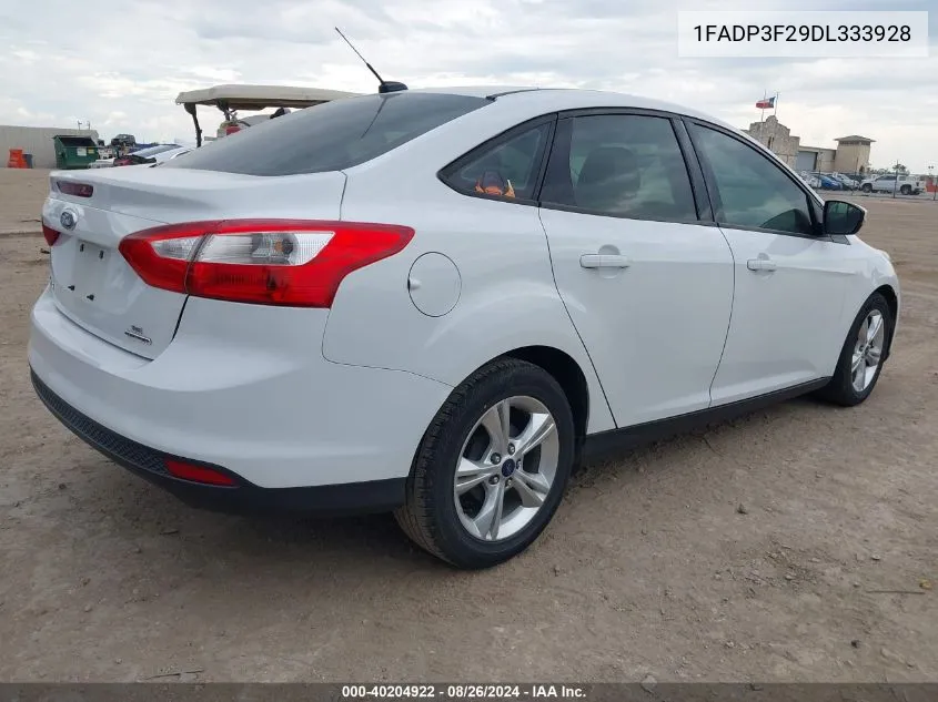 2013 Ford Focus Se VIN: 1FADP3F29DL333928 Lot: 40204922