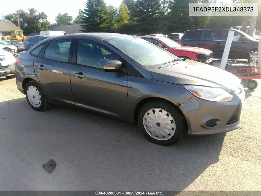 2013 Ford Focus Se VIN: 1FADP3F2XDL348373 Lot: 40208031