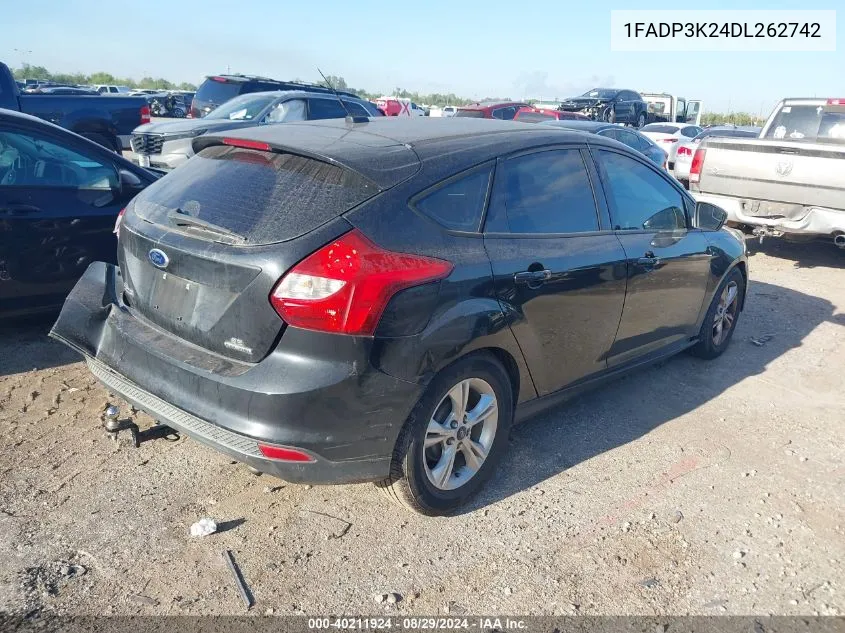 2013 Ford Focus Se VIN: 1FADP3K24DL262742 Lot: 40211924