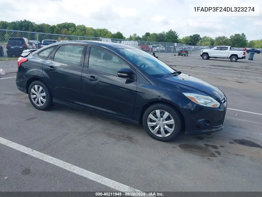 2013 Ford Focus Se VIN: 1FADP3F24DL323274 Lot: 40211949