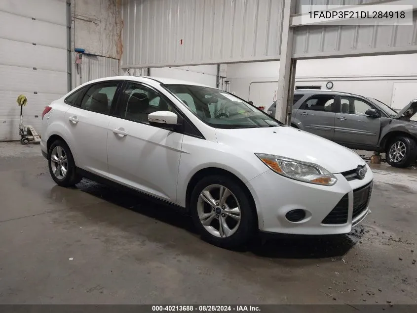 2013 Ford Focus Se VIN: 1FADP3F21DL284918 Lot: 40213688