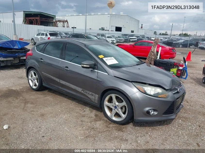 2013 Ford Focus Titanium VIN: 1FADP3N29DL313048 Lot: 40218584