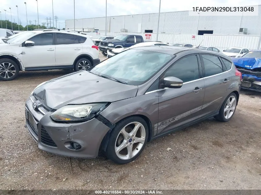 2013 Ford Focus Titanium VIN: 1FADP3N29DL313048 Lot: 40218584