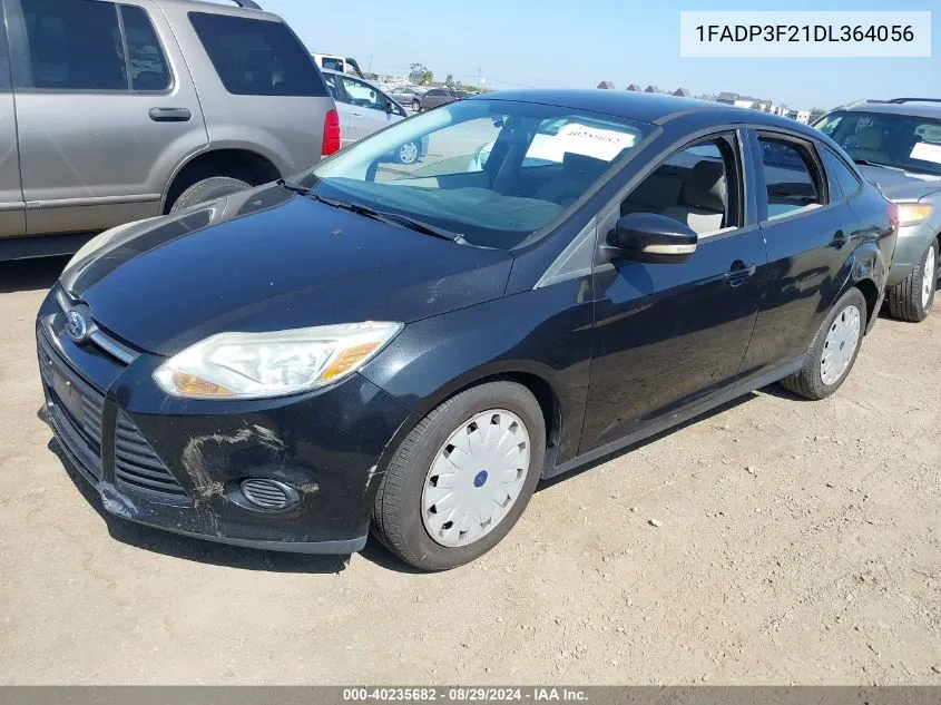 2013 Ford Focus Se VIN: 1FADP3F21DL364056 Lot: 40235682