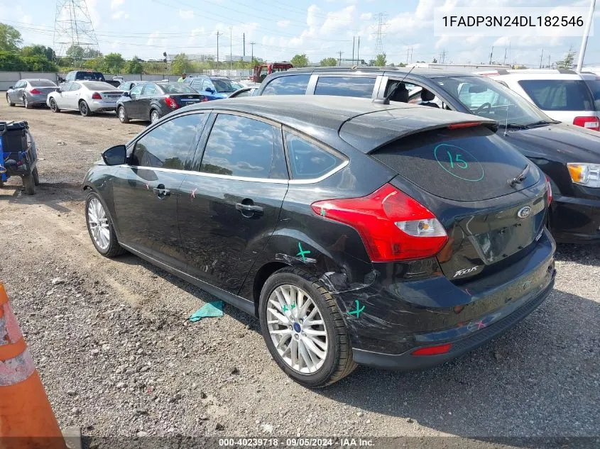 2013 Ford Focus Titanium VIN: 1FADP3N24DL182546 Lot: 40239718