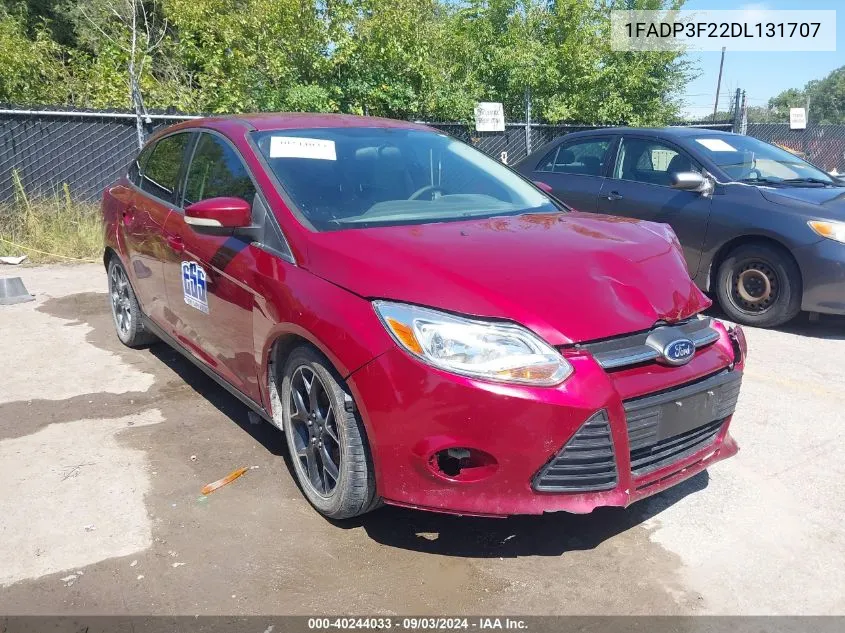 2013 Ford Focus Se VIN: 1FADP3F22DL131707 Lot: 40244033