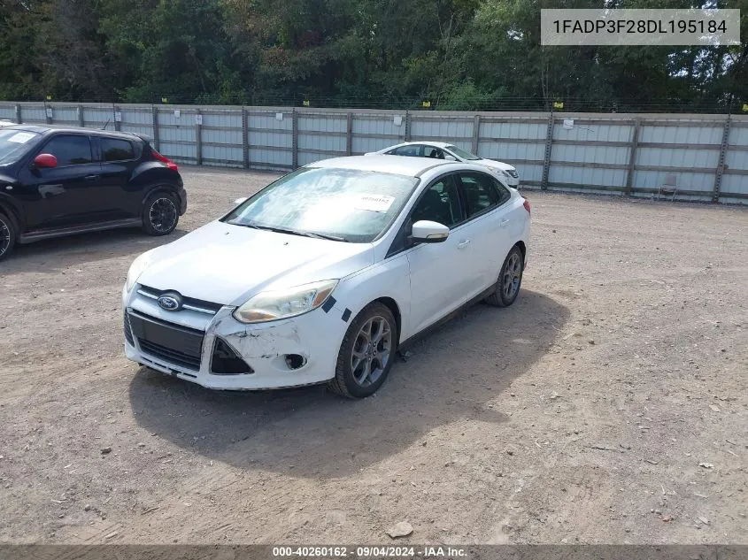 2013 Ford Focus Se VIN: 1FADP3F28DL195184 Lot: 40260162