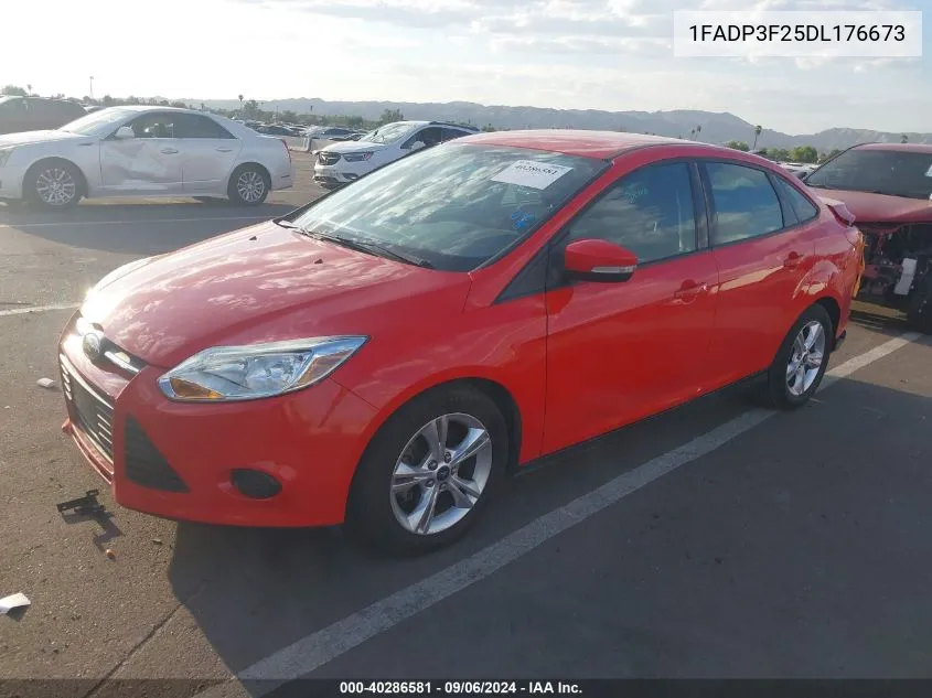 2013 Ford Focus Se VIN: 1FADP3F25DL176673 Lot: 40286581