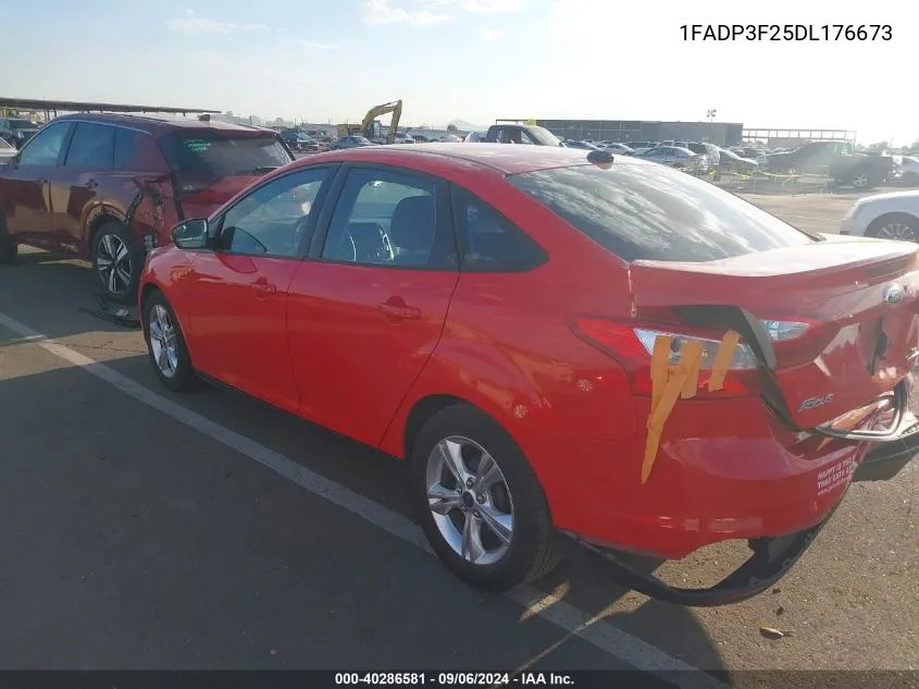 2013 Ford Focus Se VIN: 1FADP3F25DL176673 Lot: 40286581