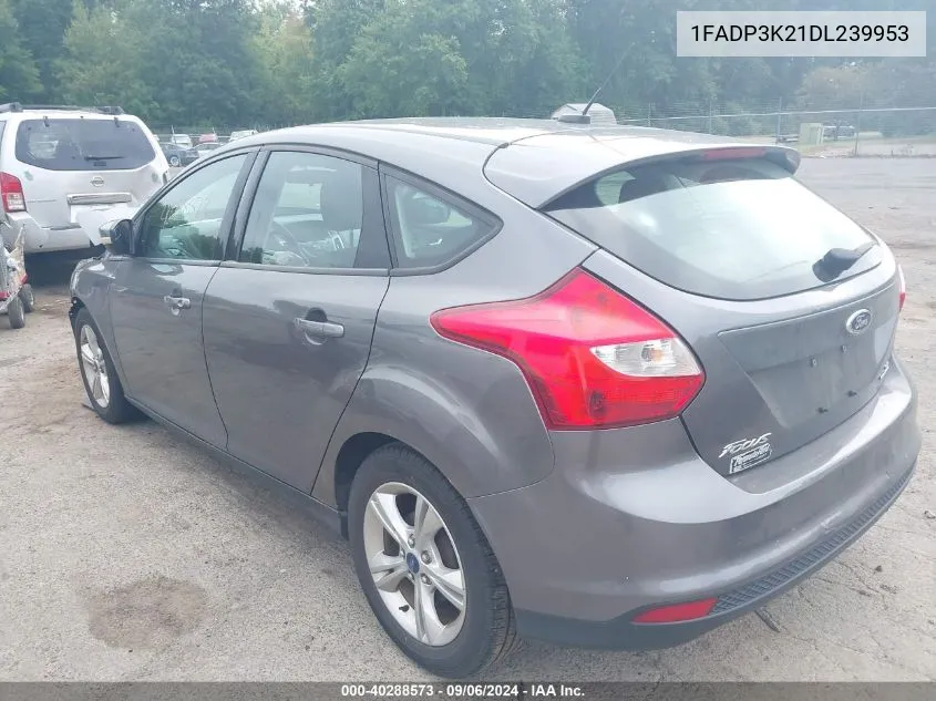 2013 Ford Focus Se VIN: 1FADP3K21DL239953 Lot: 40288573