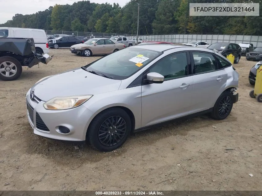 2013 Ford Focus Se VIN: 1FADP3F2XDL321464 Lot: 40289233