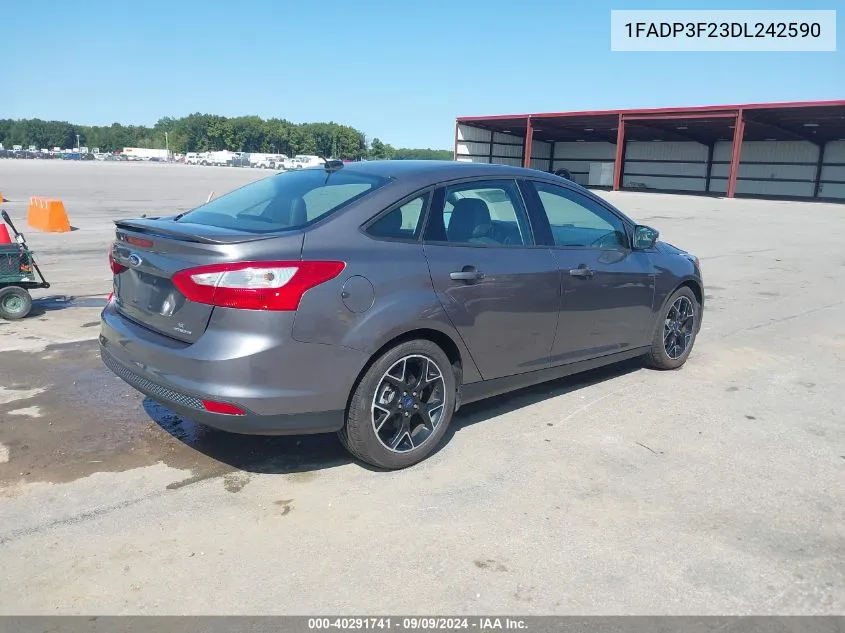 2013 Ford Focus Se VIN: 1FADP3F23DL242590 Lot: 40291741