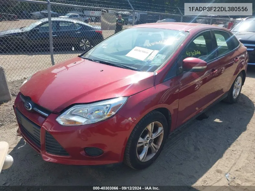 2013 Ford Focus Se VIN: 1FADP3F22DL380556 Lot: 40303066