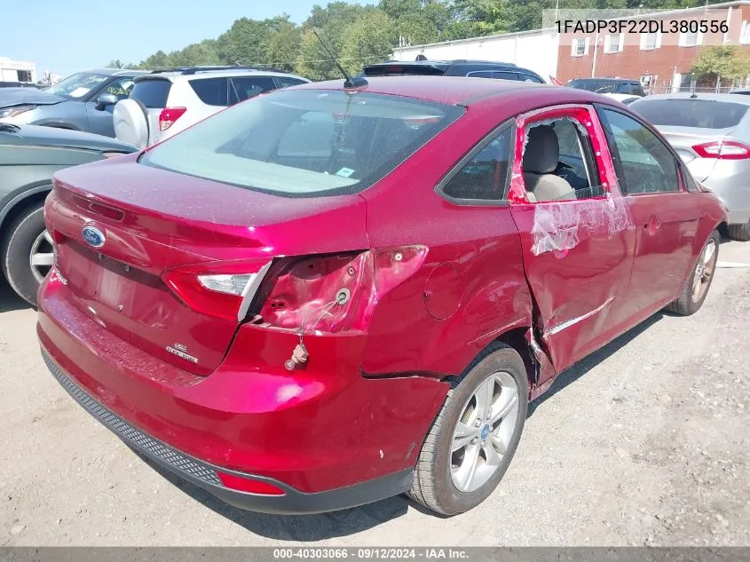 2013 Ford Focus Se VIN: 1FADP3F22DL380556 Lot: 40303066