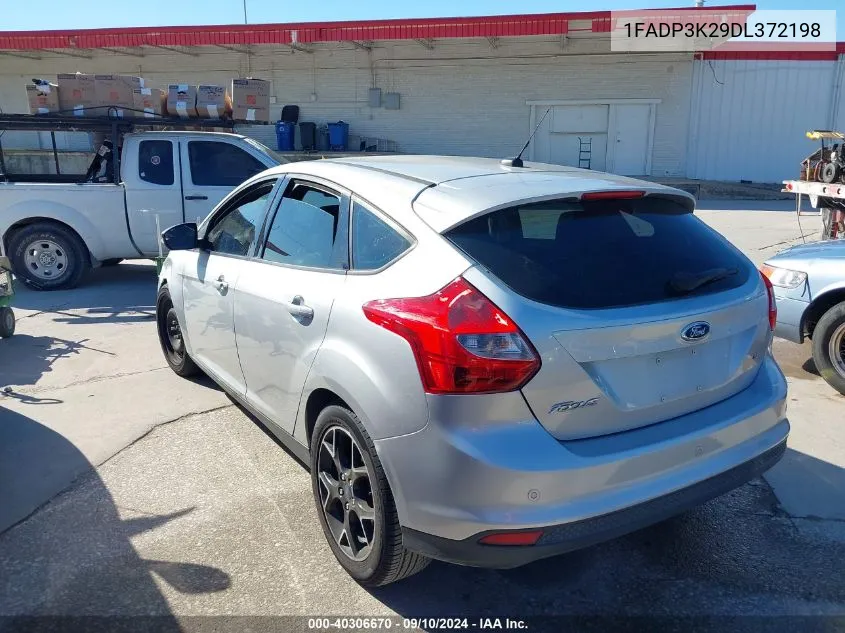 2013 Ford Focus Se VIN: 1FADP3K29DL372198 Lot: 40306670