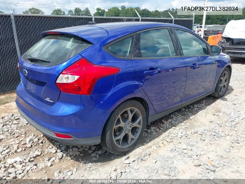 2013 Ford Focus Se VIN: 1FADP3K27DL382034 Lot: 40308795