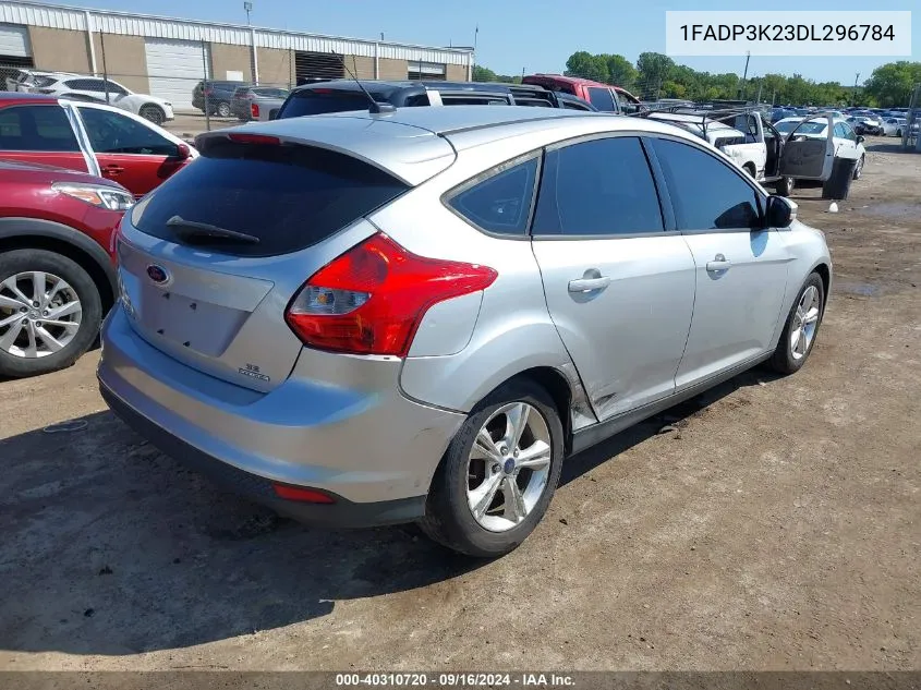 2013 Ford Focus Se VIN: 1FADP3K23DL296784 Lot: 40310720