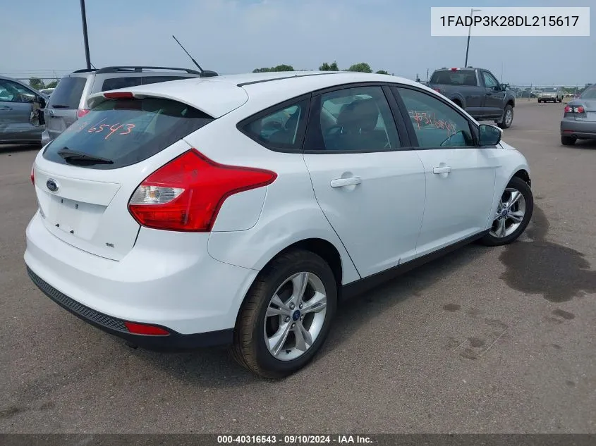 1FADP3K28DL215617 2013 Ford Focus Se