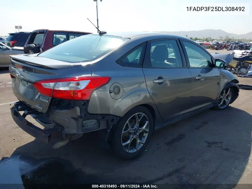 2013 Ford Focus Se VIN: 1FADP3F25DL308492 Lot: 40318493