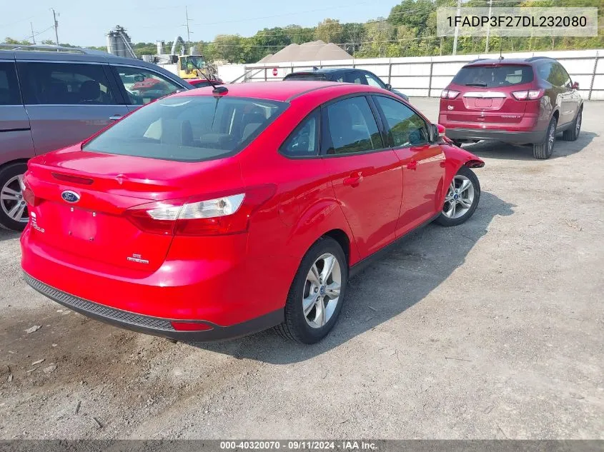 2013 Ford Focus Se VIN: 1FADP3F27DL232080 Lot: 40320070