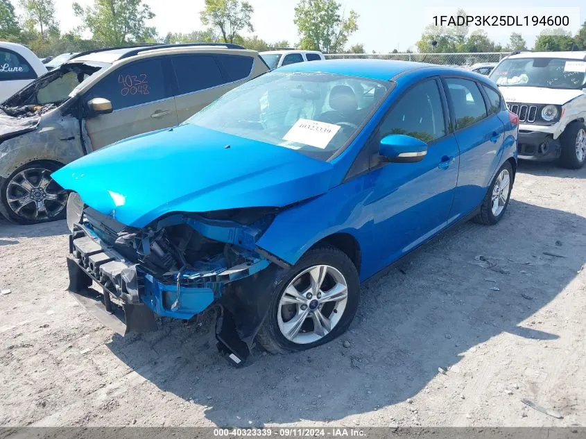 1FADP3K25DL194600 2013 Ford Focus Se